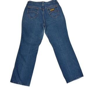 Vintage 90s Gitano Sz 18 30x27 Medium Wash Denim Mom Jeans High Rise Western Vtg